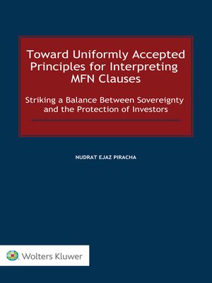cover image of Toward Uniformly Accepted Principles for Interpreting MFN Clauses